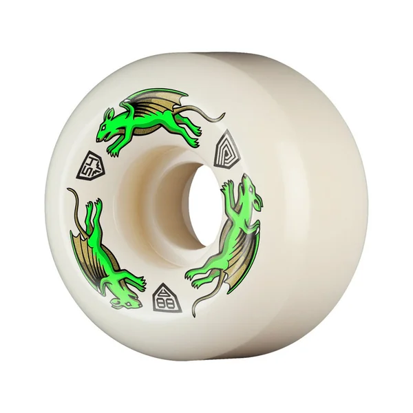 POWELL WHEELS (JEU DE 4) DRAGON 54MM X 34MM 88A V6 NANO RAT