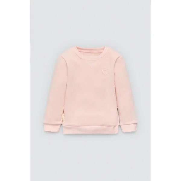 PRÉVENTE Ensemble bébé basique : sweat-shirt rose et jogging