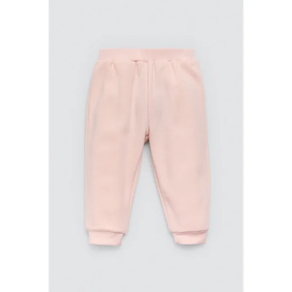 PRÉVENTE Ensemble bébé basique : sweat-shirt rose et jogging