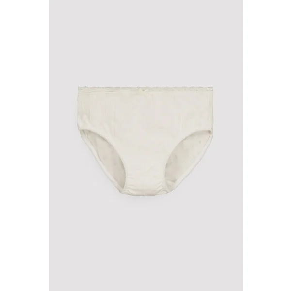 PRÉVENTE Ensemble de sous-vêtements pour enfants : t-shirt ivoire et slip