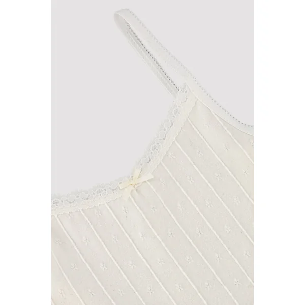 PRÉVENTE Ensemble de sous-vêtements pour enfants : t-shirt ivoire et slip