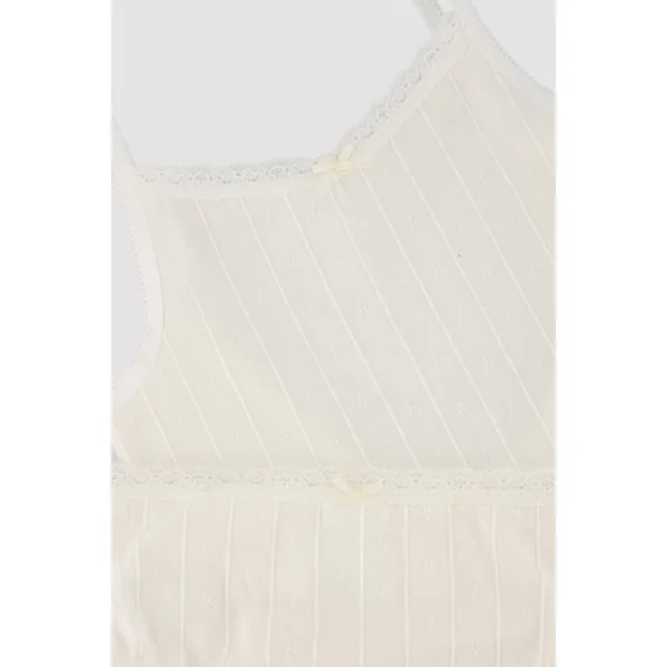 PRÉVENTE Ensemble de sous-vêtements pour enfants : t-shirt ivoire et slip