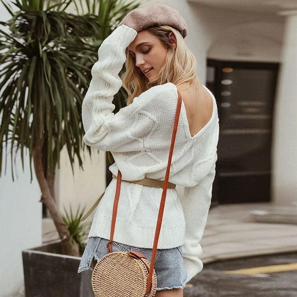 Pull Bohème Col en V