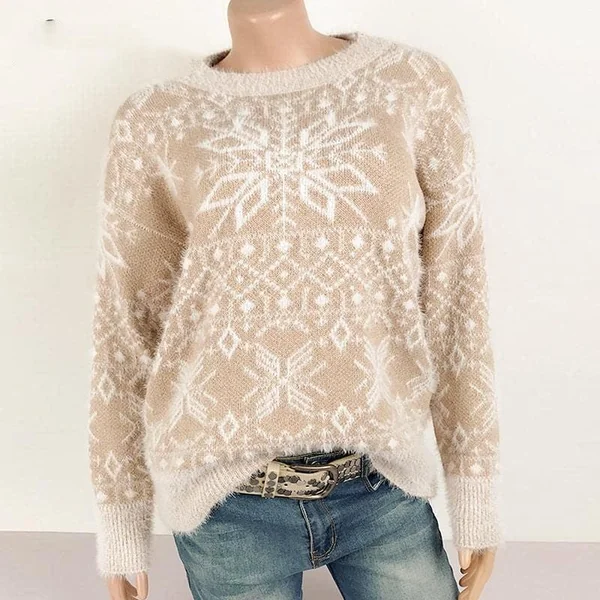 Pull Bohème Flocon Hiver