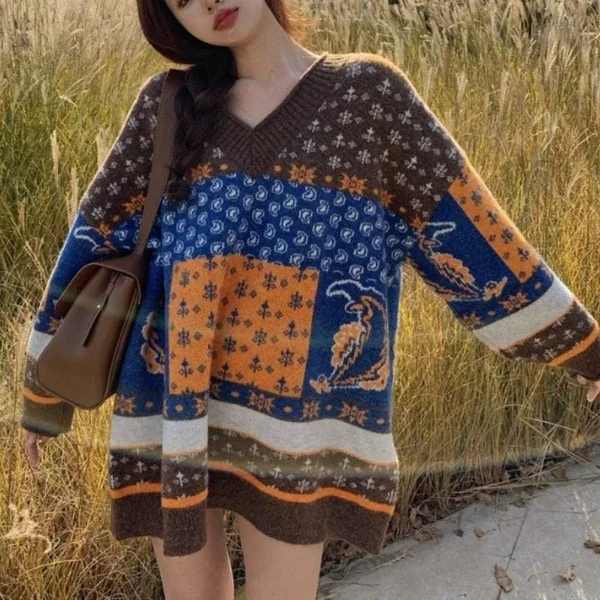 Pull Bohème Rétro