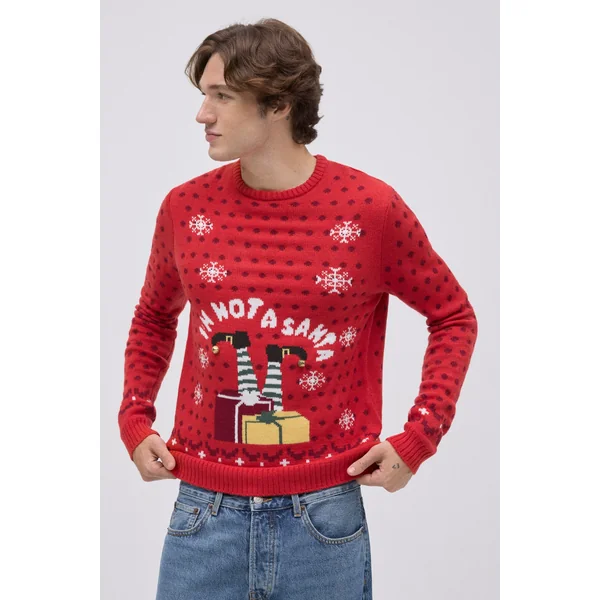 Pull de Noël pour homme avec imprimé Je ne suis pas un Père Noël