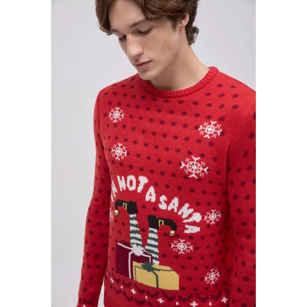 Pull de Noël pour homme avec imprimé Je ne suis pas un Père Noël
