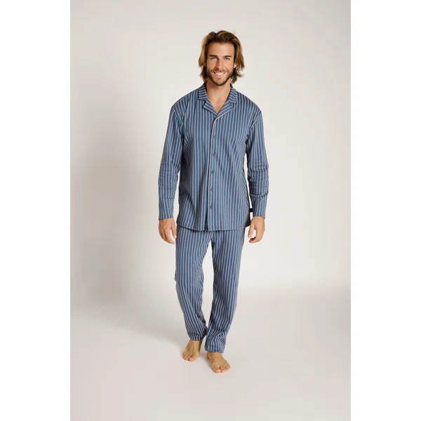 Pyjama chemise rayée pour homme | MUYDEMI