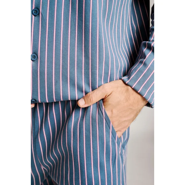Pyjama chemise rayée pour homme | MUYDEMI