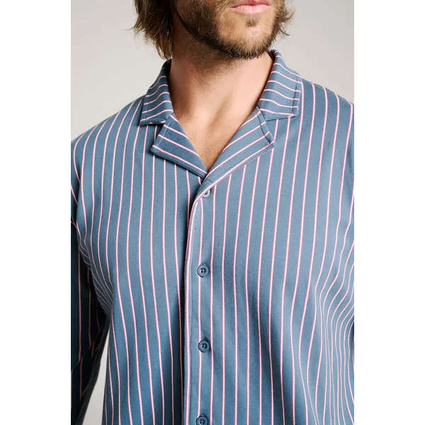 Pyjama chemise rayée pour homme | MUYDEMI