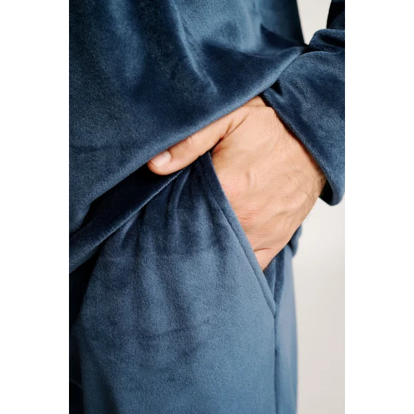 Pyjama long effet velours Regret Nothing pour homme | MUYDEMI