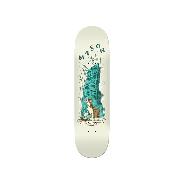 REAL DECK MASON RECORD SCRATCH CREAM 8.28 X 31.7 - 14.12
