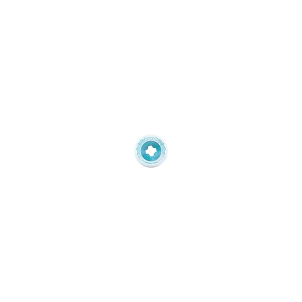 RICTA WHEELS (JEU DE 4) 53MM CHROME CORE WHITE TEAL 99A