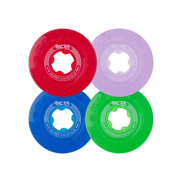 RICTA WHEELS (JEU DE 4) 53MM SUPER CRYSTAL TRANS MIX UP 95A