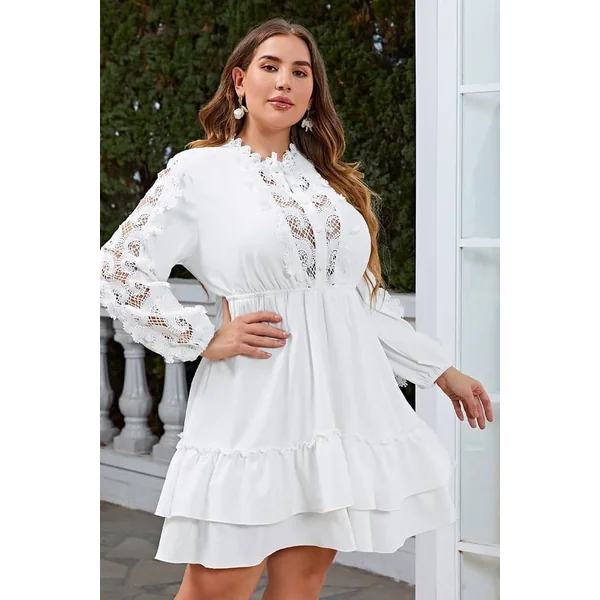 Robe Blanche Champêtre Grande Taille