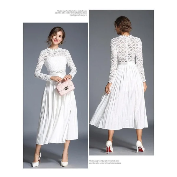 Robe Blanche Longue Dentelle Bohème