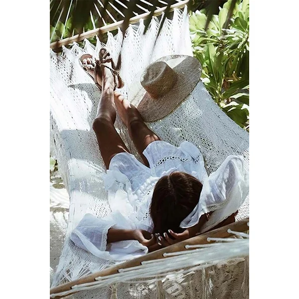 Robe Blanche Style Bohème – Hélène