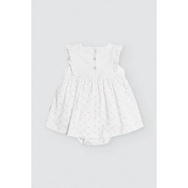 Robe body bébé fleurie