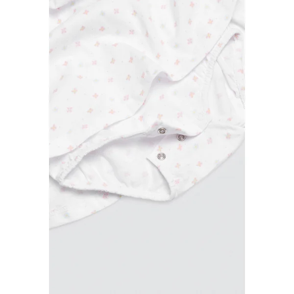 Robe body bébé fleurie