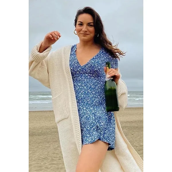 Robe Bohème Bleue Sexy – Ninon
