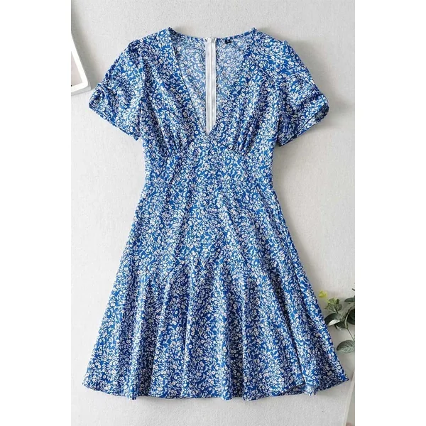 Robe Bohème Bleue Sexy – Ninon
