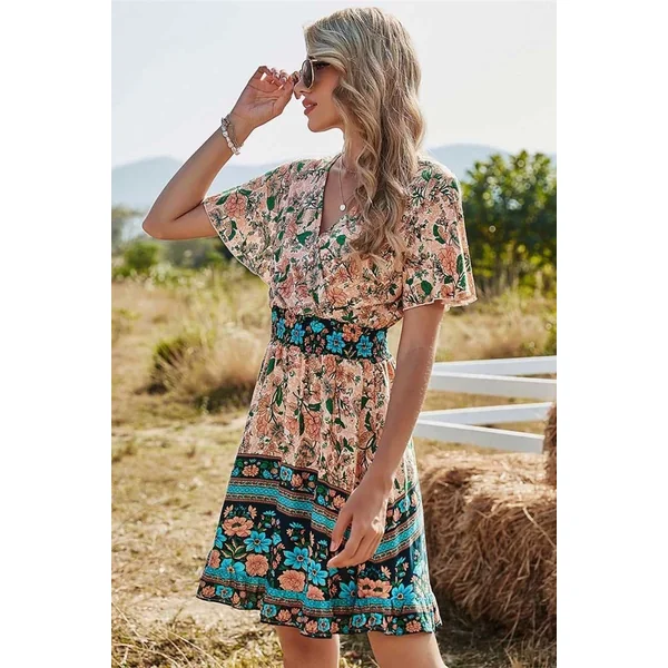 Robe Bohème Chic Couleur Pastel – Aura
