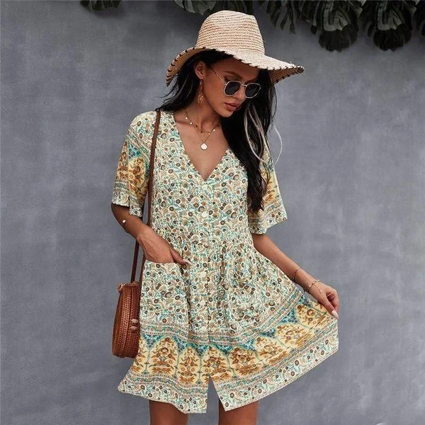 Robe Bohème Chic et Fleurie