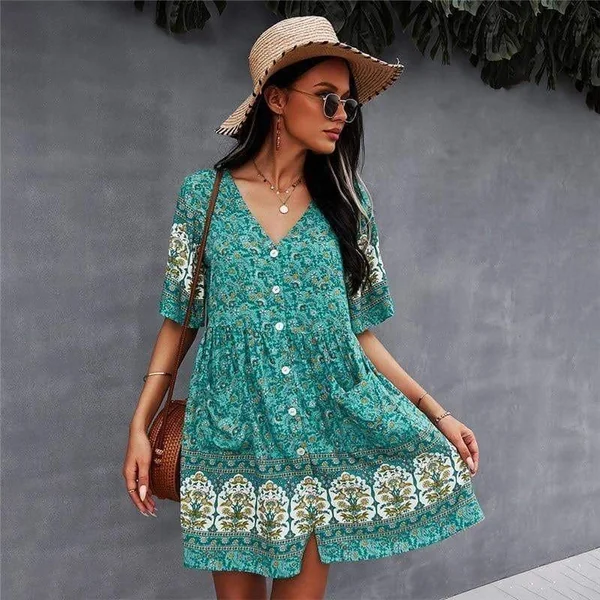Robe Bohème Chic et Fleurie