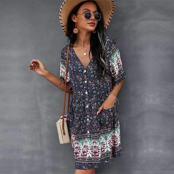 Robe Bohème Chic et Fleurie