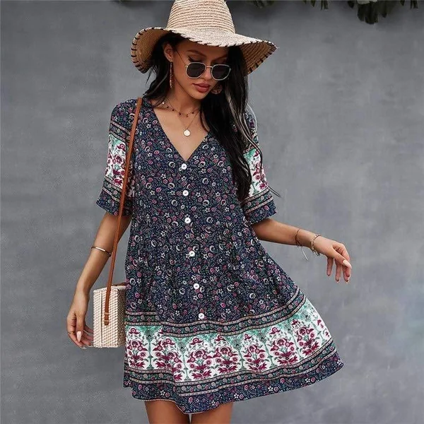 Robe Bohème Chic et Fleurie