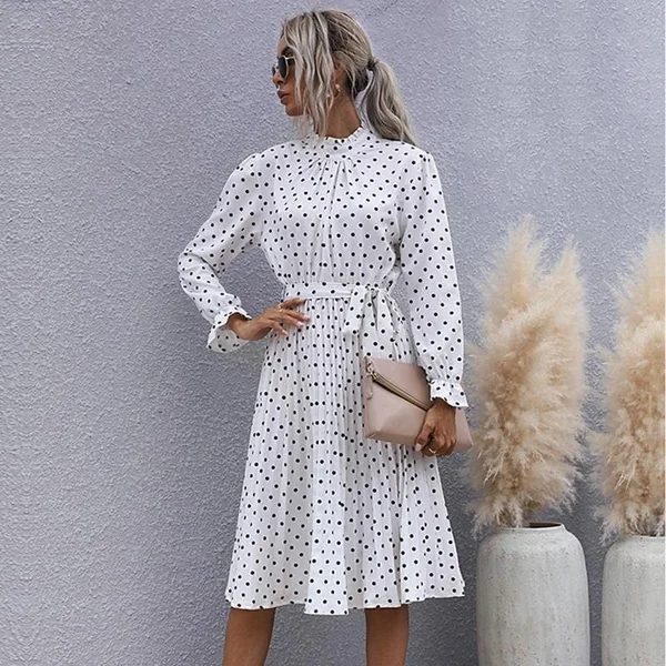 Robe Bohème Chic Imprimé Pois
