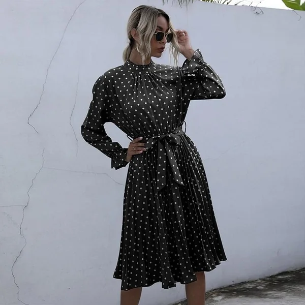 Robe Bohème Chic Imprimé Pois