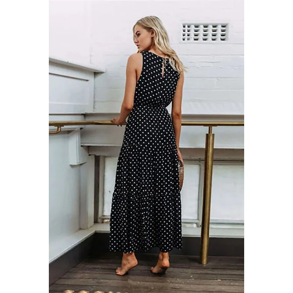 Robe Bohème Chic à Pois – Astrid