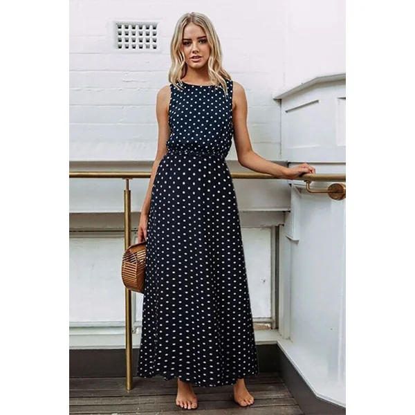Robe Bohème Chic à Pois – Astrid