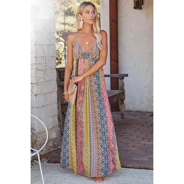 Robe Bohème Colorée – Césarine