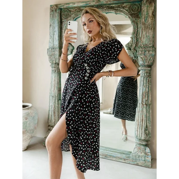 Robe Bohème Fluide Noire