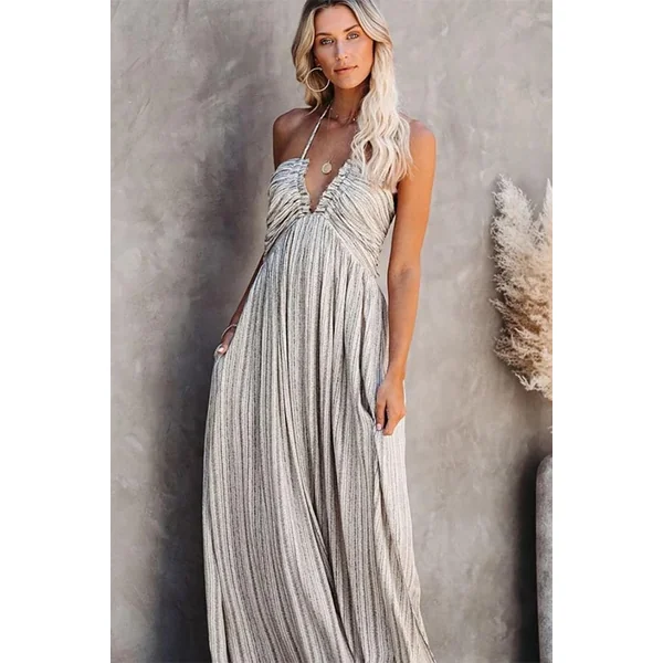 Robe Bohème Grise – Capucine