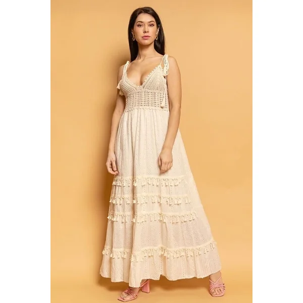 Robe Bohème Hippie Crochet