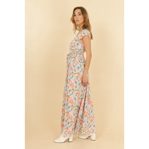 Robe Bohème Longue Bleu Ciel