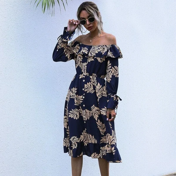 Robe Bohème Longue Décontractée