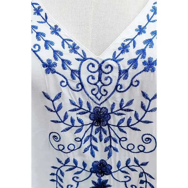 Robe Bohème Longue en Broderie – Solveig
