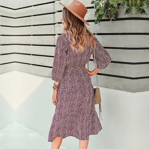 Robe Bohème Léopard Chic