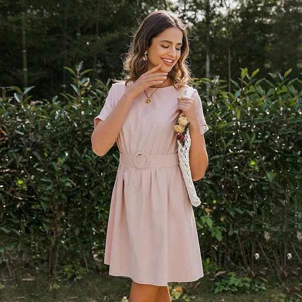 Robe Bohème Rose Poussière