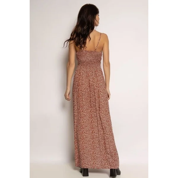 Robe Bohème Terracotta Fleurie
