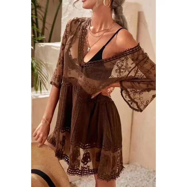Robe Bohème Transparente – Anastasie
