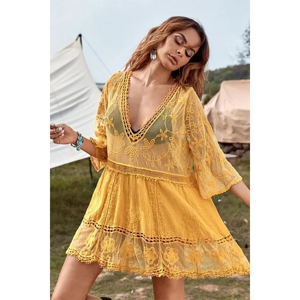 Robe Bohème Transparente – Anastasie