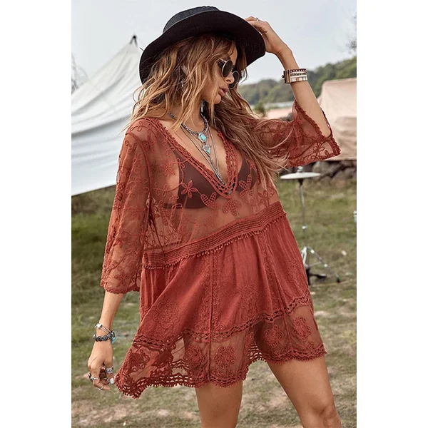 Robe Bohème Transparente – Anastasie