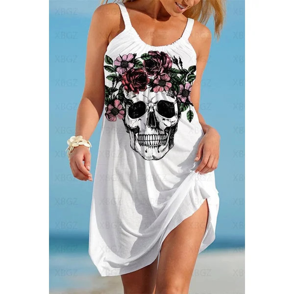 Robe Bohème Tête de Mort – Opal