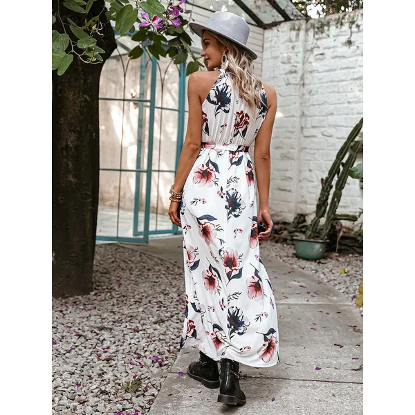 Robe Bohème À Fleurs Blanches
