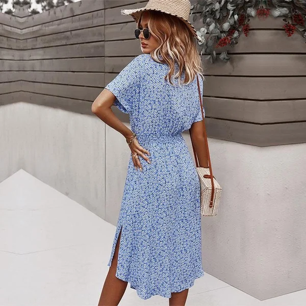Robe Bohème à Imprimé Floral